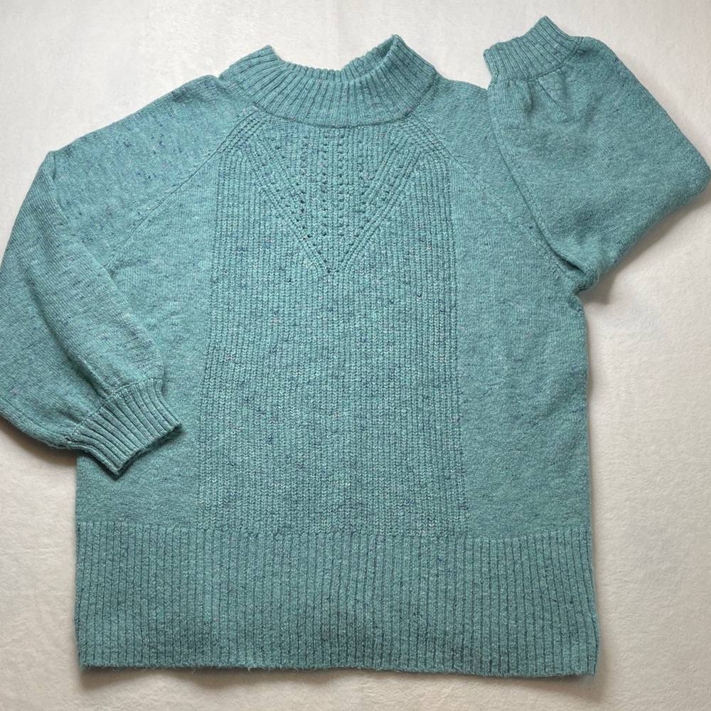 LC Lauren Conrad Seafoam Green Knit Sweater MOCK TURTLENECK WOMENS SIZE XXL